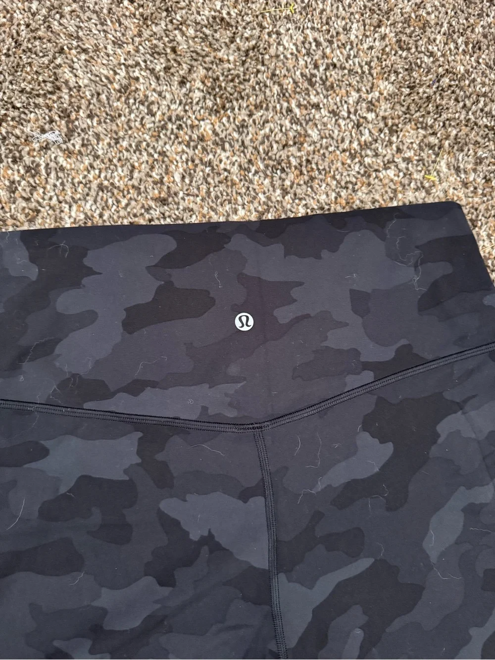 lululemon Align™ high rise Short 6” sz 12 black camo athleisure yoga hike